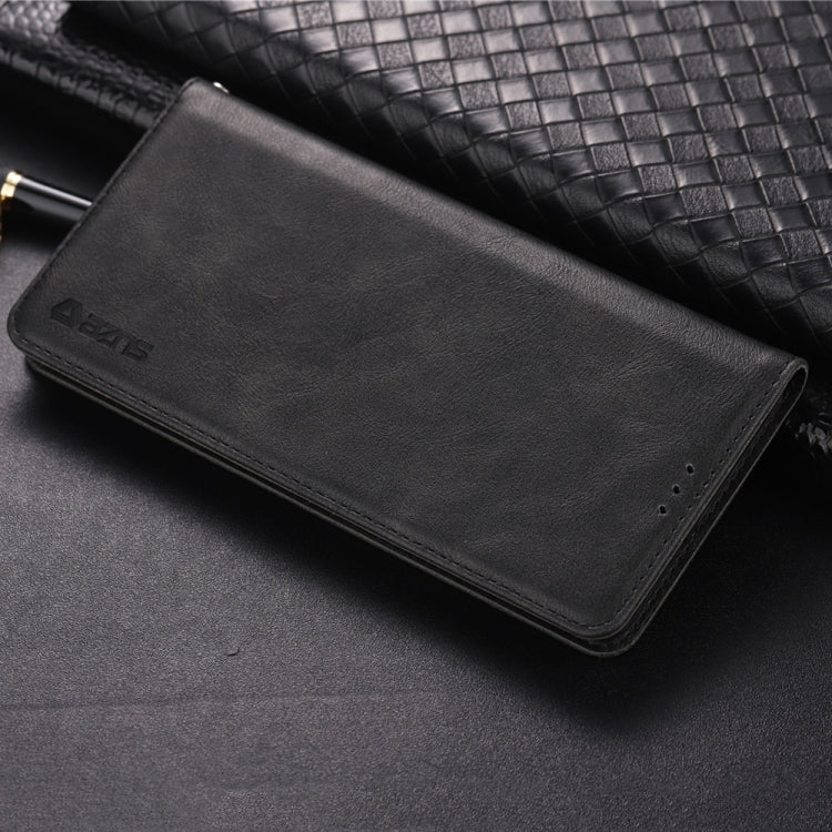 For Galaxy S10 5G AZNS Retro Texture Magnetic Horizontal Flip PU Leather Case with Holder & Card Slots & Photo Frame