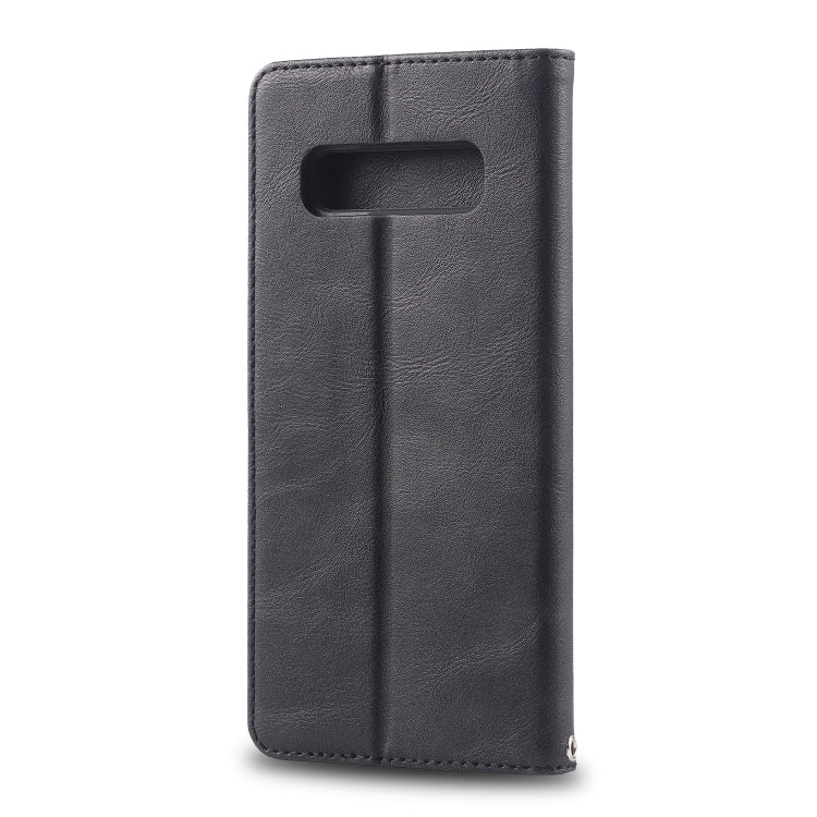 For Galaxy S10 AZNS Retro Texture Magnetic Horizontal Flip PU Leather Case with Holder & Card Slots & Photo Frame