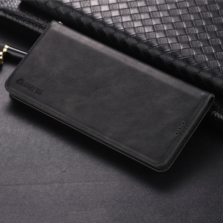 For Galaxy S10  Plus AZNS Retro Texture Magnetic Horizontal Flip PU Leather Case with Holder & Card Slots & Photo Frame
