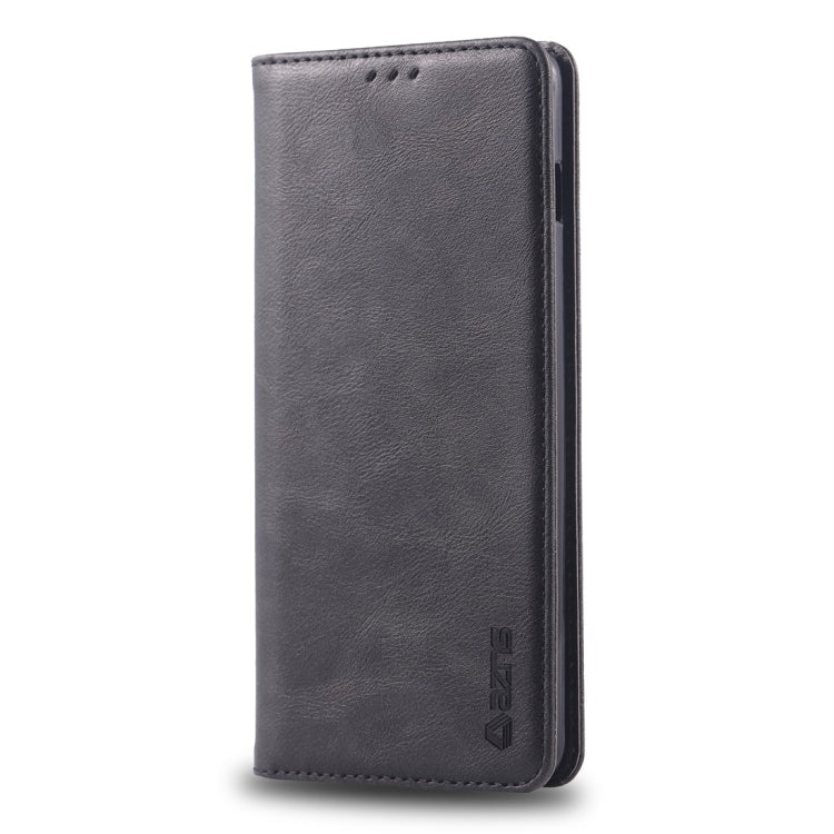For Galaxy S10e AZNS Retro Texture Magnetic Horizontal Flip PU Leather Case with Holder & Card Slots & Photo Frame