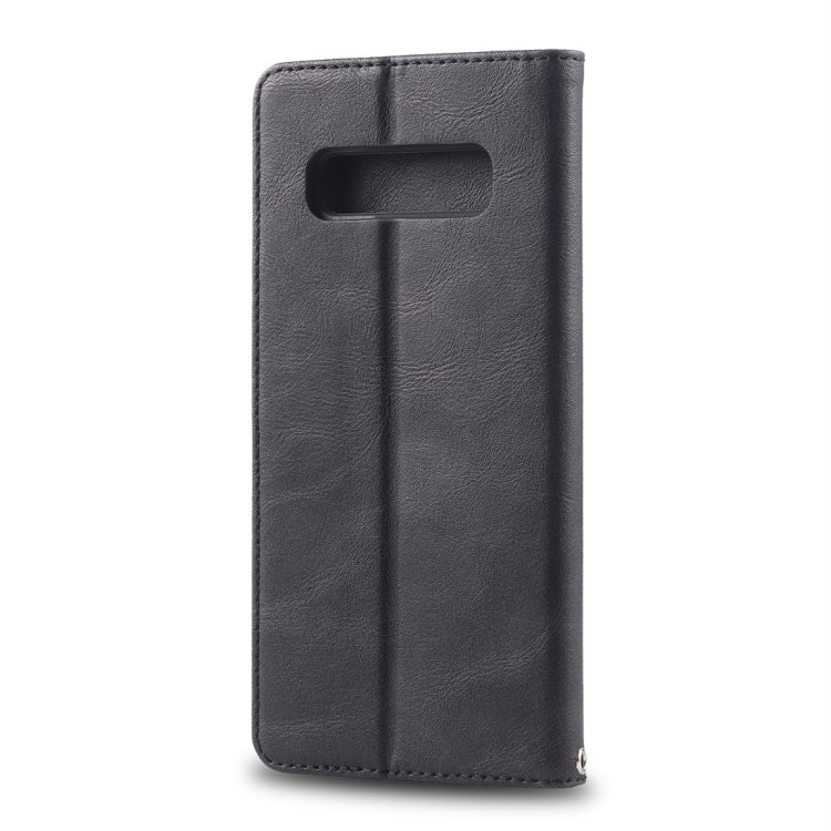 For Galaxy S10e AZNS Retro Texture Magnetic Horizontal Flip PU Leather Case with Holder & Card Slots & Photo Frame