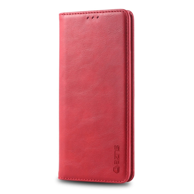 For Galaxy S10e AZNS Retro Texture Magnetic Horizontal Flip PU Leather Case with Holder & Card Slots & Photo Frame