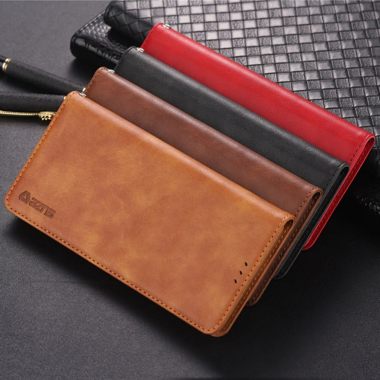 For Galaxy S10e AZNS Retro Texture Magnetic Horizontal Flip PU Leather Case with Holder & Card Slots & Photo Frame