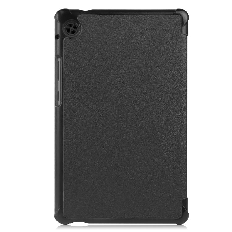 For Huawei Honor X7 / MatePad T8 Custer Painted TPU Smart Tablet Leather Case with Tri-Fold Bracket