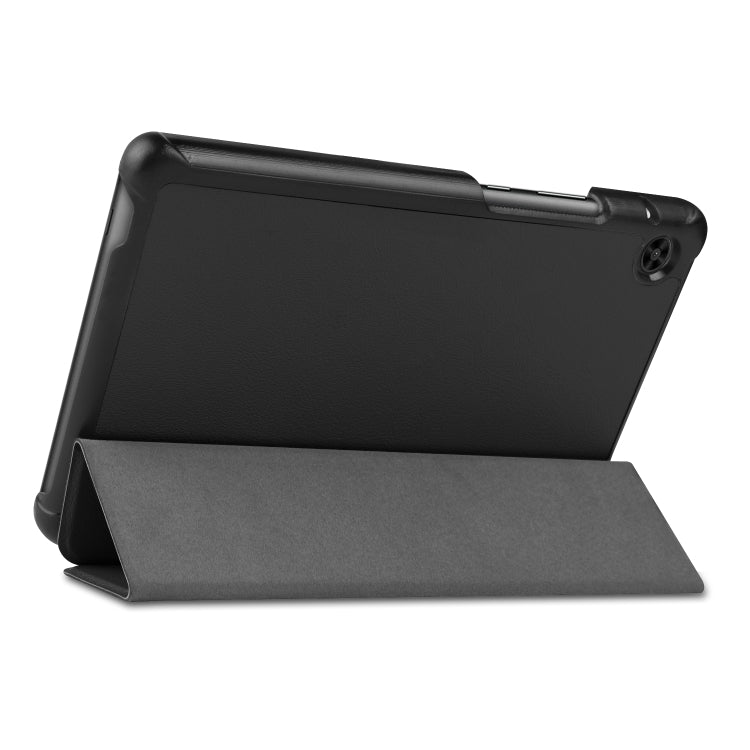 For Huawei Honor X7 / MatePad T8 Custer Painted TPU Smart Tablet Leather Case with Tri-Fold Bracket