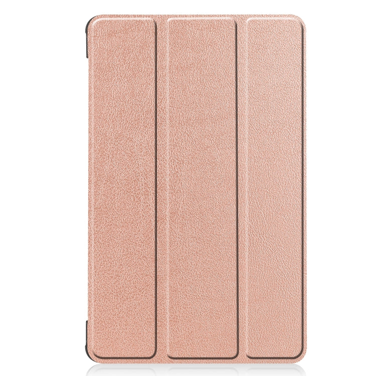 For Huawei Honor X7 / MatePad T8 Custer Painted TPU Smart Tablet Leather Case with Tri-Fold Bracket