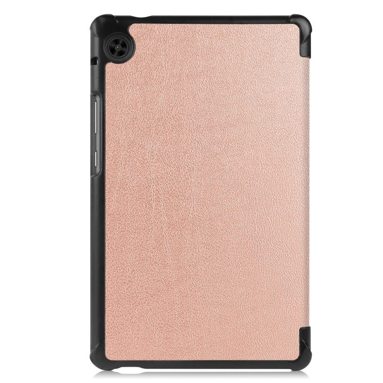 For Huawei Honor X7 / MatePad T8 Custer Painted TPU Smart Tablet Leather Case with Tri-Fold Bracket