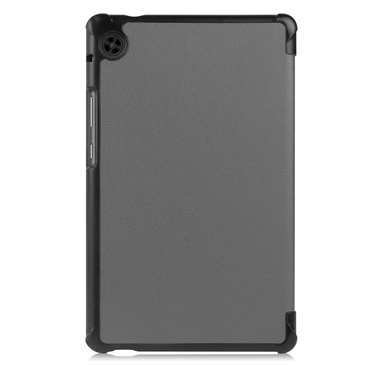 For Huawei Honor X7 / MatePad T8 Custer Painted TPU Smart Tablet Leather Case with Tri-Fold Bracket