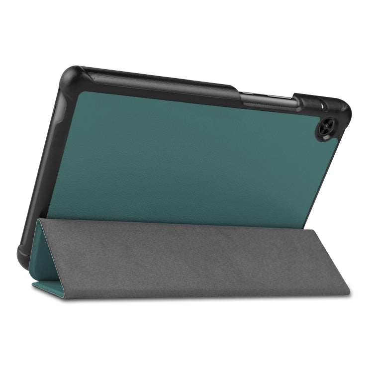 For Huawei Honor X7 / MatePad T8 Custer Painted TPU Smart Tablet Leather Case with Tri-Fold Bracket