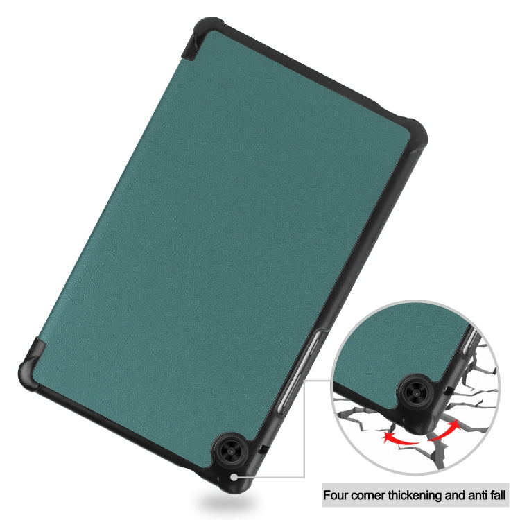 For Huawei Honor X7 / MatePad T8 Custer Painted TPU Smart Tablet Leather Case with Tri-Fold Bracket