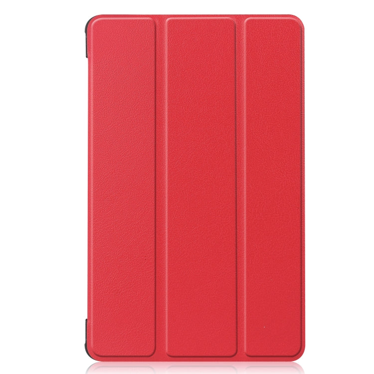 For Huawei Honor X7 / MatePad T8 Custer Painted TPU Smart Tablet Leather Case with Tri-Fold Bracket