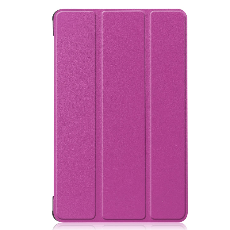 For Huawei Honor X7 / MatePad T8 Custer Painted TPU Smart Tablet Leather Case with Tri-Fold Bracket