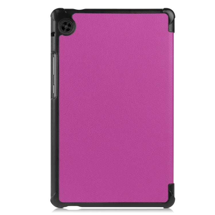 For Huawei Honor X7 / MatePad T8 Custer Painted TPU Smart Tablet Leather Case with Tri-Fold Bracket