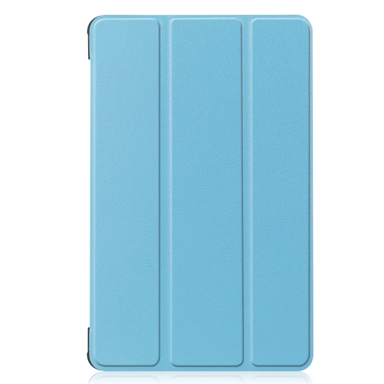 For Huawei Honor X7 / MatePad T8 Custer Painted TPU Smart Tablet Leather Case with Tri-Fold Bracket