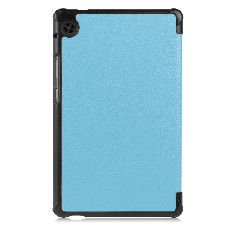 For Huawei Honor X7 / MatePad T8 Custer Painted TPU Smart Tablet Leather Case with Tri-Fold Bracket