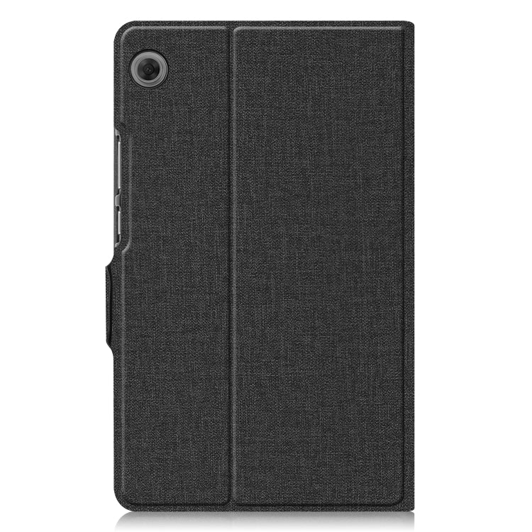 For Huawei Honor X7 / MatePad T8 Fabric Texture Horizontal Flip TPU Leather Case with Holder