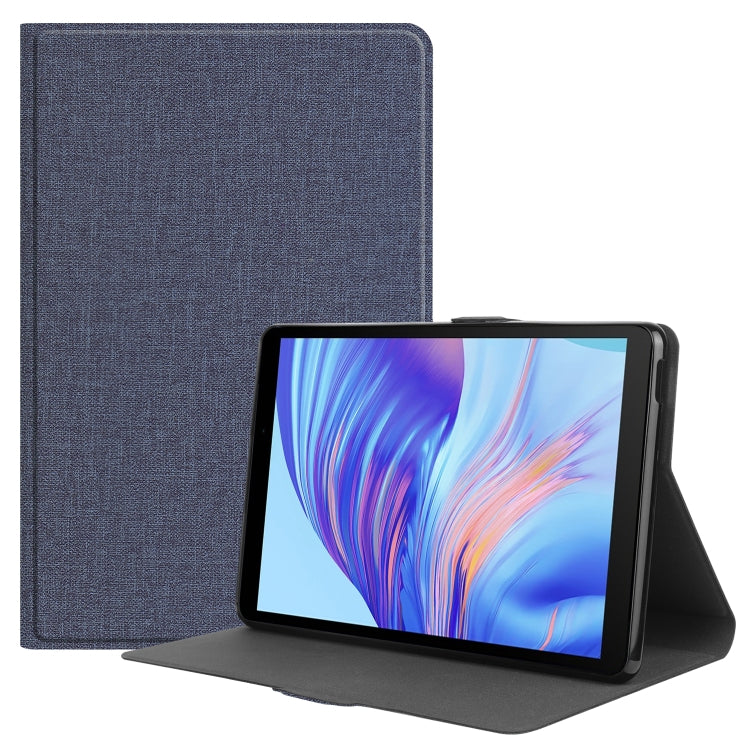 For Huawei Honor X7 / MatePad T8 Fabric Texture Horizontal Flip TPU Leather Case with Holder