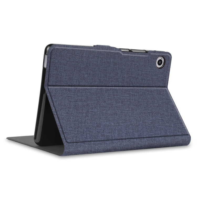 For Huawei Honor X7 / MatePad T8 Fabric Texture Horizontal Flip TPU Leather Case with Holder