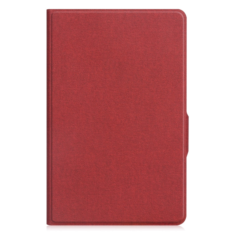 For Huawei Honor X7 / MatePad T8 Fabric Texture Horizontal Flip TPU Leather Case with Holder