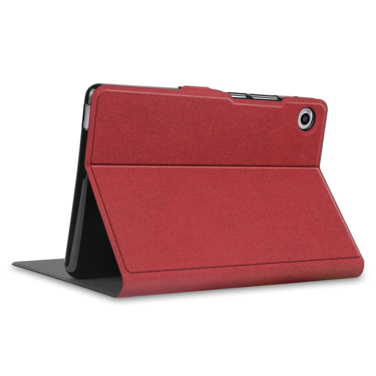 For Huawei Honor X7 / MatePad T8 Fabric Texture Horizontal Flip TPU Leather Case with Holder