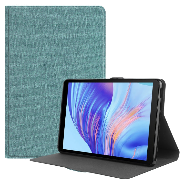 For Huawei Honor X7 / MatePad T8 Fabric Texture Horizontal Flip TPU Leather Case with Holder