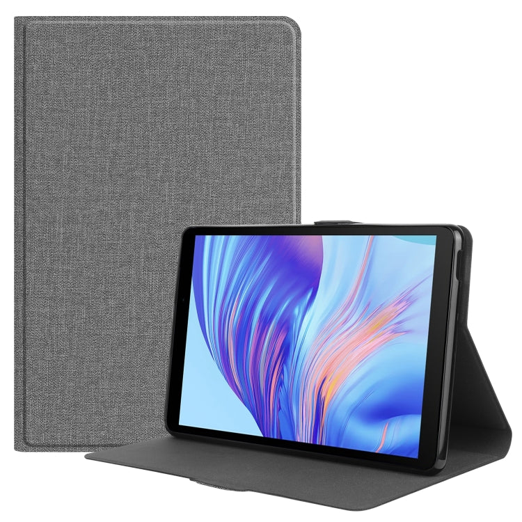 For Huawei Honor X7 / MatePad T8 Fabric Texture Horizontal Flip TPU Leather Case with Holder