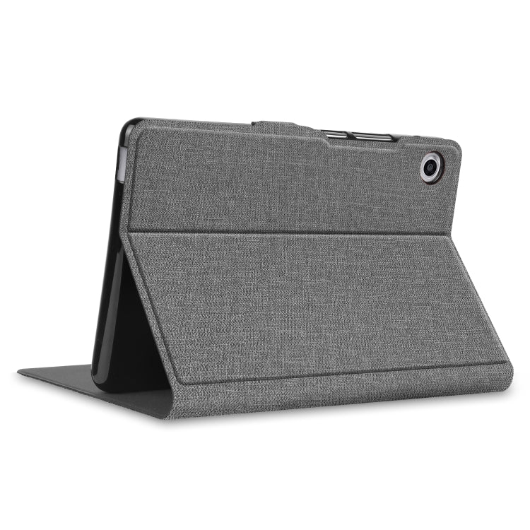 For Huawei Honor X7 / MatePad T8 Fabric Texture Horizontal Flip TPU Leather Case with Holder