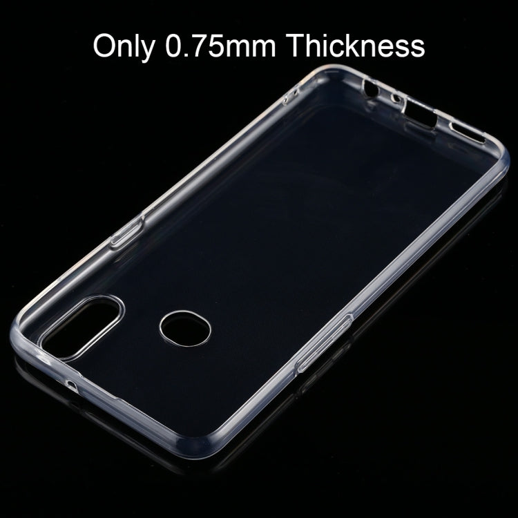 For  Galaxy A10s 0.75mm Ultra Thin Transparent TPU Case