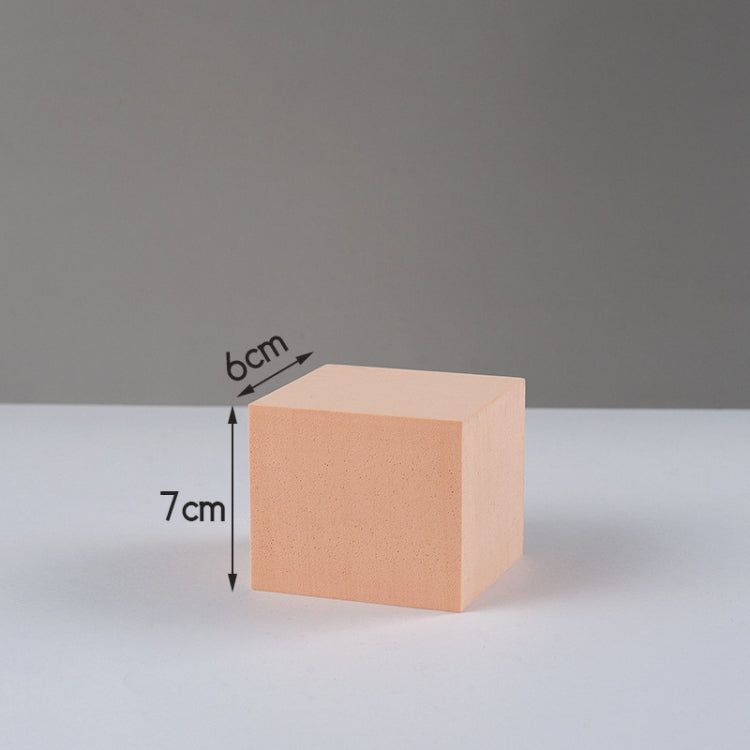 7 x 7 x 6cm Cuboid Geometric Cube Solid Color Photography Photo Background Table Shooting Foam Props