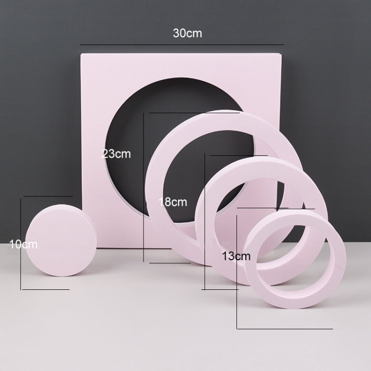 Round Combo Kits Geometric Cube Solid Color Photography Photo Background Table Shooting Foam Props