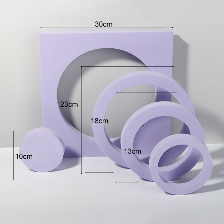 Round Combo Kits Geometric Cube Solid Color Photography Photo Background Table Shooting Foam Props