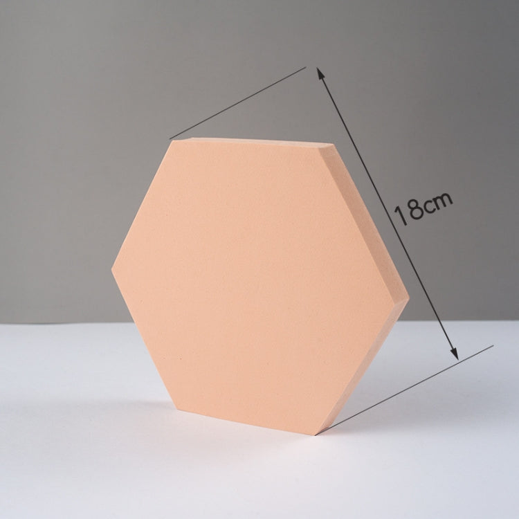 18 x 2cm Hexagon Geometric Cube Solid Color Photography Photo Background Table Shooting Foam Props