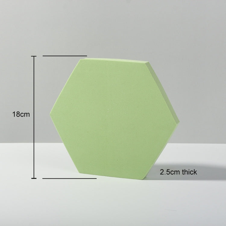 18 x 2cm Hexagon Geometric Cube Solid Color Photography Photo Background Table Shooting Foam Props