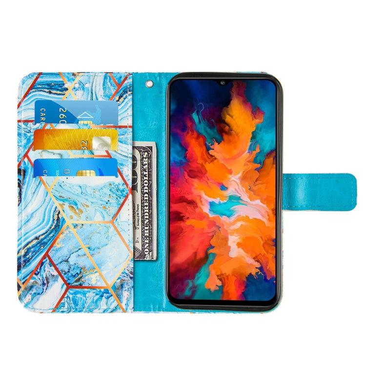 For Motorola Moto G50 Marble Stitching Horizontal Flip PU Leather Case with Holder & Card Slots & Wallet & Lanyard