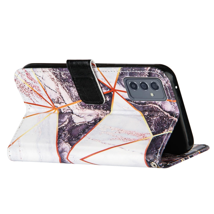 For Samsung Galaxy A82 5G Marble Stitching Horizontal Flip PU Leather Case with Holder & Card Slots & Wallet & Lanyard