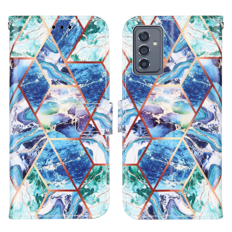For Samsung Galaxy A82 5G Marble Stitching Horizontal Flip PU Leather Case with Holder & Card Slots & Wallet & Lanyard