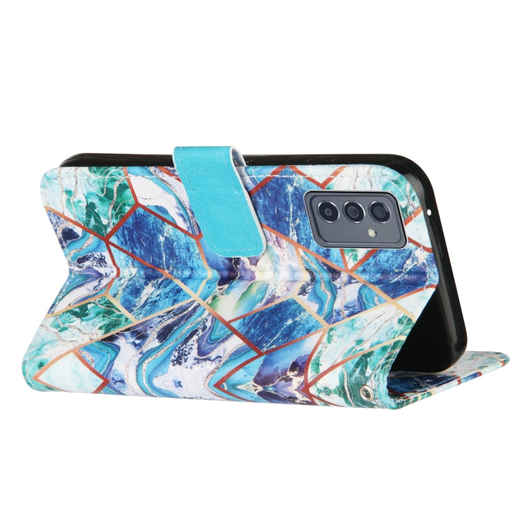 For Samsung Galaxy A82 5G Marble Stitching Horizontal Flip PU Leather Case with Holder & Card Slots & Wallet & Lanyard