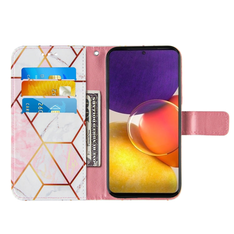 For Samsung Galaxy A82 5G Marble Stitching Horizontal Flip PU Leather Case with Holder & Card Slots & Wallet & Lanyard