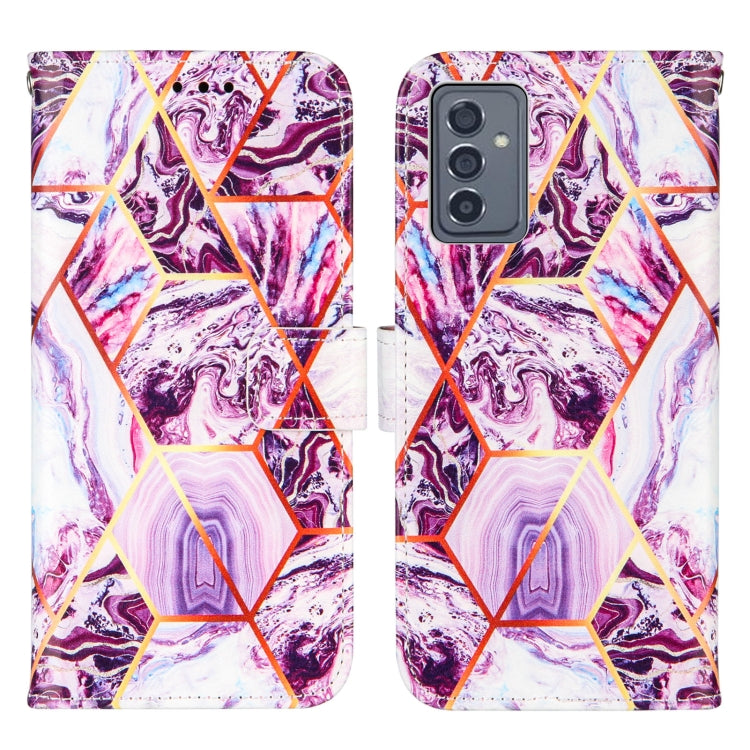 For Samsung Galaxy A82 5G Marble Stitching Horizontal Flip PU Leather Case with Holder & Card Slots & Wallet & Lanyard