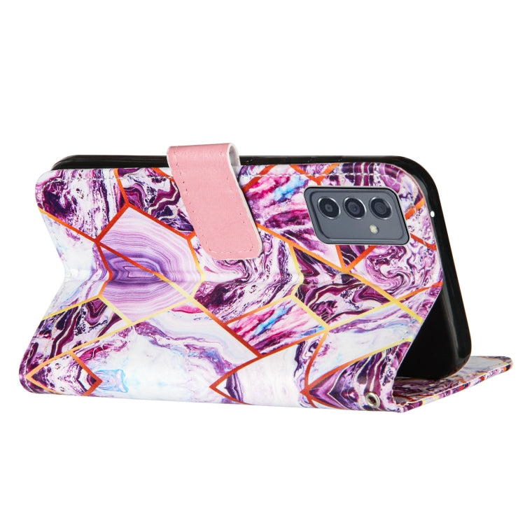 For Samsung Galaxy A82 5G Marble Stitching Horizontal Flip PU Leather Case with Holder & Card Slots & Wallet & Lanyard
