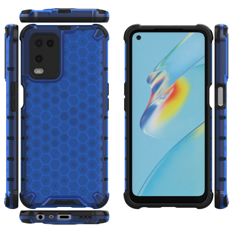For OPPO A54 4G Shockproof Honeycomb PC + TPU Case