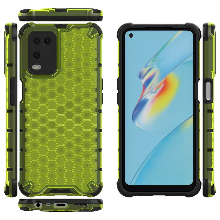 For OPPO A54 4G Shockproof Honeycomb PC + TPU Case