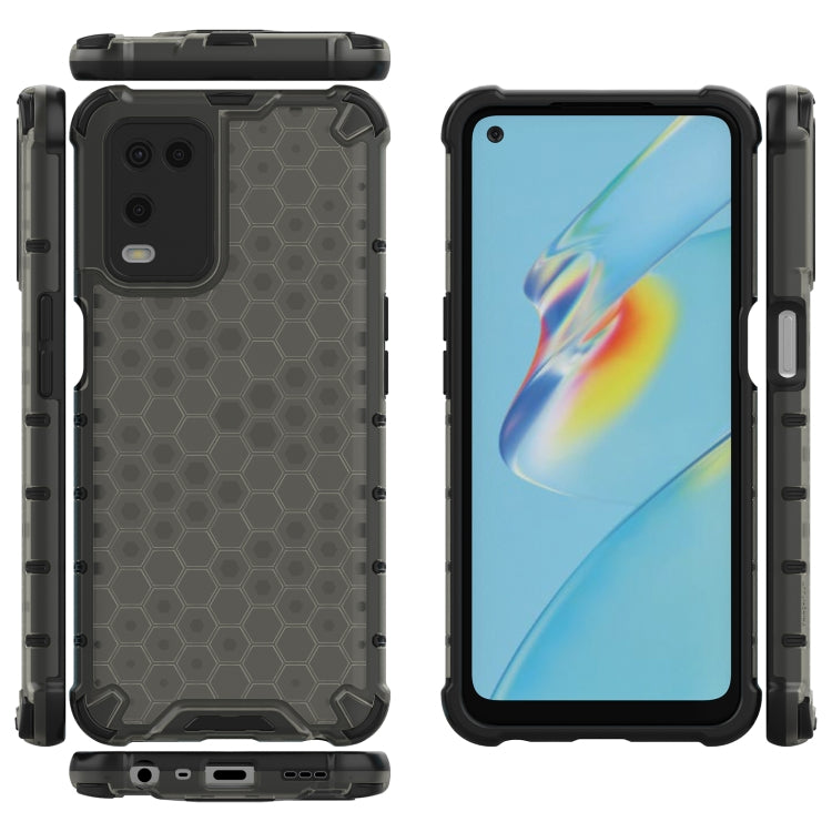 For OPPO A54 4G Shockproof Honeycomb PC + TPU Case