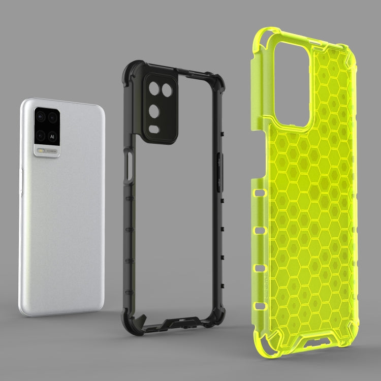 For OPPO A54 4G Shockproof Honeycomb PC + TPU Case
