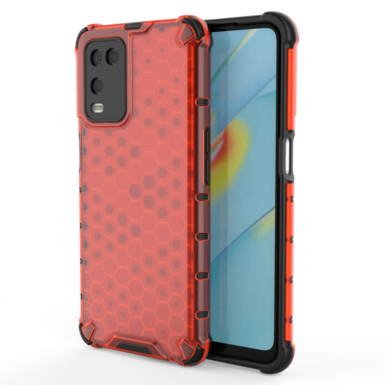 For OPPO A54 4G Shockproof Honeycomb PC + TPU Case