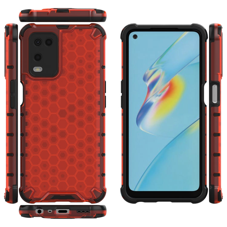 For OPPO A54 4G Shockproof Honeycomb PC + TPU Case