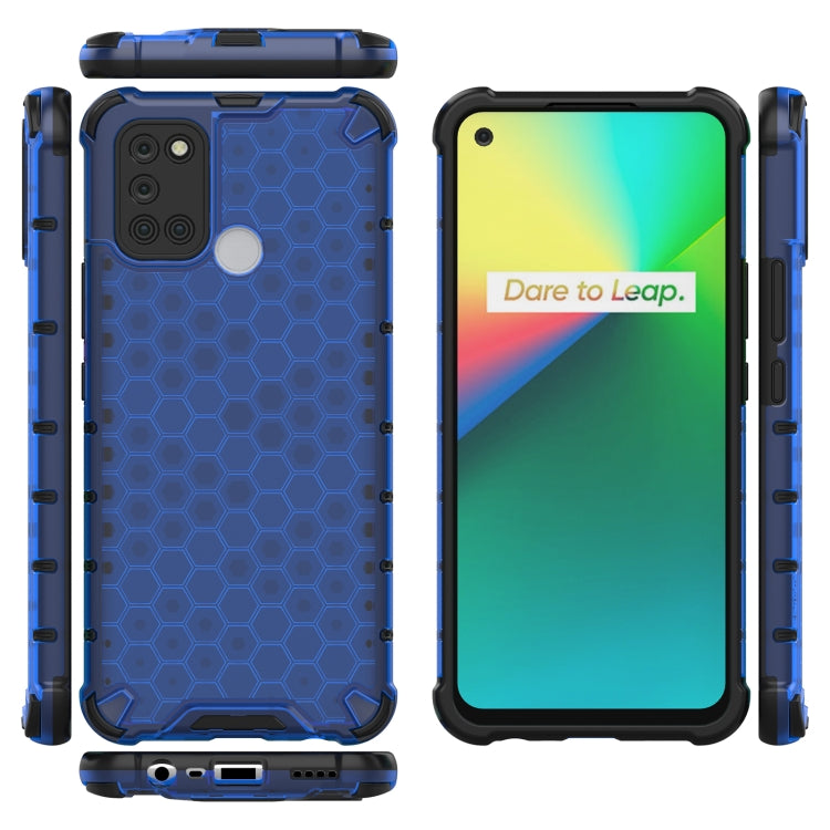 For OPPO Realme 7i Shockproof Honeycomb PC + TPU Case
