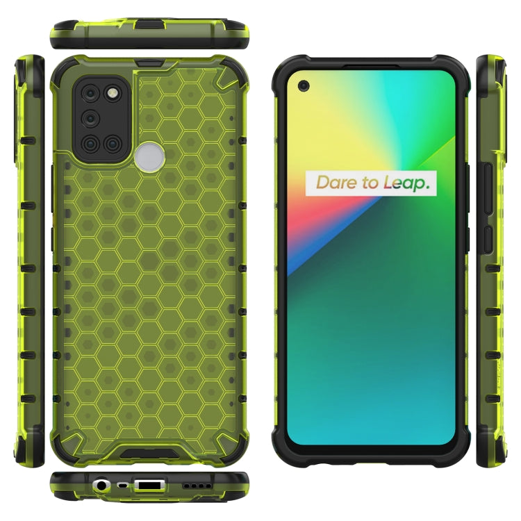 For OPPO Realme 7i Shockproof Honeycomb PC + TPU Case