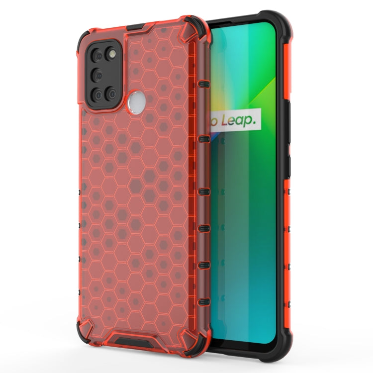 For OPPO Realme 7i Shockproof Honeycomb PC + TPU Case