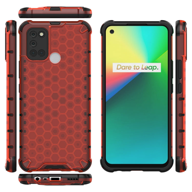 For OPPO Realme 7i Shockproof Honeycomb PC + TPU Case